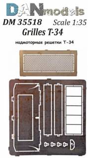 Військова техніка Военная техника ^/--/^ Danmodel 35518 - надмоторные решетки Т-34 /--/ I 1/35 ^_^^^ Danmodel 35518 - надмоторні решітки Т-34 /--/ I 1/35 - фото фото фото