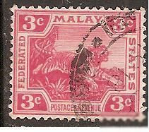 Інші країни Другие страны ^/--/^ Малайская федерация 1909 Sc.42 гаш. ^_^^^ Малайська федерація 1909 Sc.42 гаш. - фото фото фото