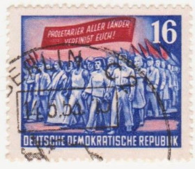 НДР, ФРН ГДР, ФРГ ^/--/^ ГДР 1953 /--/ г.№ 106 гашеная ^_^^^ НДР 1953 р. No 106 гашена - фото фото фото