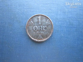 Норвегія Норвегия ^/--/^ Монета 1 ере Норвегія 1943 сталь окупація ^_^^^ Монета 1 эре Норвегия 1943 сталь оккупация - фото фото фото