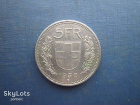 Швейцарія Швейцария ^/--/^ Монета 5 франків Швейцарія 1998 ^_^^^ Монета 5 франков Швейцария 1998 - фото фото фото