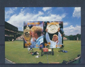 Інше Другое ^/--/^ Сент Винсент спорт теннис Борис Беккер Мартина Навратилова 1987 - фото фото фото