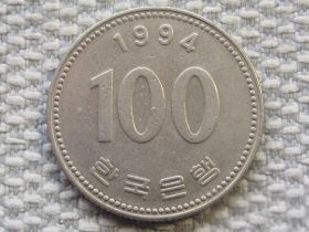 Республіка Корея Республика Корея ^/--/^ Южная Корея 100 вон 1994 года #5683 ^_^^^ Південна Корея 100 вон 1994 року #5683 - фото фото фото