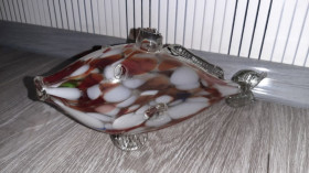 Статуетки, Скульптури, Фігурки, Фарфор Статуэтки, Скульптуры, Фигурки, Фарфор ^/--/^ Рыба рыбка 28 см фигурка СССР цветное гутное стекло ^_^^^ Риба рибка 28 см фігурка СРСР кольорове гутне скло - фото фото фото