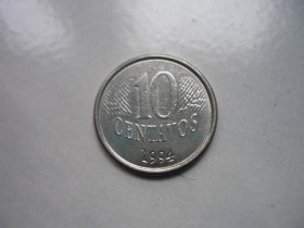 Бразилія Бразилия ^/--/^ Бразилия 10 сентаво 1994 ^_^^^ Бразилія 10 Сентаво 1994 - фото фото фото