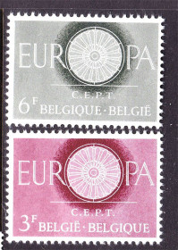 Бенілюкс Бенилюкс ^/--/^ Бельгия  1960 г  MNH  - ЕВРОПА  СЕПТ /  EUROPA  CEPT - желтая люминисценсия - ^_^^^ Бельгія 1960 MNH - ЄВРОПА СЕПТ / EUROPA CEPT - жовта люмінісценсія - - фото фото фото