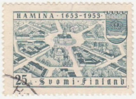 Скандинавія Скандинавия ^/--/^ Финляндия 1953 г. № 424 гашеная ^_^^^ Фінляндія 1953 р. No 424 гашена - фото фото фото