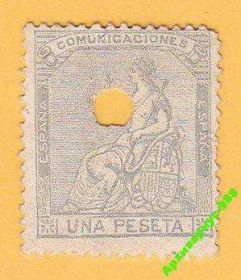 Іспанія Испания ^/--/^ ИСПАНИЯ 1873 КЛАССИКА Герб Гербы Чист. Пробивка ^_^^^ 1873 Класика Герб Чист. Пробивка - фото фото фото