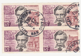 Франція Франция ^/--/^ Франция  1963 г. № 1427 гашеная кварт блок ^_^^^ Франція 1963 р. No 1427 гашена кварт блок - фото фото фото
