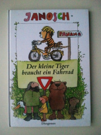 Книги на іноземних мовах Книги на иностранных языках ^/--/^ Janosch. Der kleine Tiger braucht ein Fahrrad. Маленькому тигренятку потрібен велосипед. Німецькою. ^_^^^ Janosch. Der kleine Tiger braucht ein Fahrrad. Маленькому тигренятку нужен велосипед. Немецкий. - фото фото фото