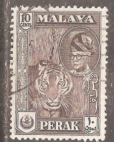 Малайзія Малайзия ^/--/^ Бр.Малайя         (Перак) 1957 Sc.132 гаш. ^_^^^ Бр.Малайя (Перак) 1957 Sc.132 гаш. - фото фото фото