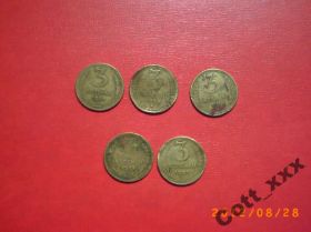 - - ^/--/^ 3 копейки 1940+1946+1949+1956+1957 г -одним лотом ^_^^^ 3 копійки 1940+1946+1949+1956+1957 г -одним лотом - фото фото фото