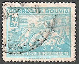 Південна Америка Южная Америка ^/--/^ Боливия  (1947) Народная революция 21 июля 1946 года ^_^^^ Болівія (1947) Народна революція 21 липня 1946 - фото фото фото