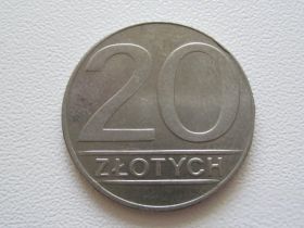 - року - года ^/--/^ Польша 20 злотых 1990 года #10447 ^_^^^ Польща 20 злотих 1990 року #10447 - фото фото фото