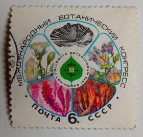 СРСР - СССР - ^/--/^ СССР 1975 Международный ботанический конгресс, гашеная (II) ^_^^^ СРСР 1975 Міжнародний боий конгрес, гашена (II) - фото фото фото