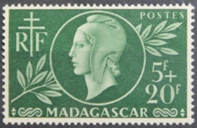 Інше Другое ^/--/^ Французские колонии Мадагаскар Марианна 1944 ^_^^^ Французькі колонії Мадагаскар Маріанна 1944 - фото фото фото