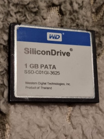 Карти пам'яті Карты памяти ^/--/^ Карта памяти 1 гб wd silicondrive 4.36/9.60 compactflash cf ssd-c /--/ 01 /--/ gi-3625 western digital compact flash - фото фото фото