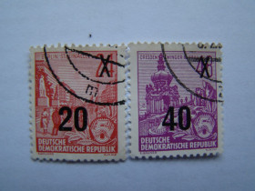 Інші країни Другие страны ^/--/^ ГДР, Михель, Германия 2010, 439 /--/ ах,440 /--/ Igx, Надпечатка на стандартном выпуске 1953 года  (III). ^_^^^ НДР, Міхель, Німеччина 2010, 439 /--/ ах, 440 /--/ Igx, Наддрук на стандартному випуску 1953 року (III). - фото фото фото