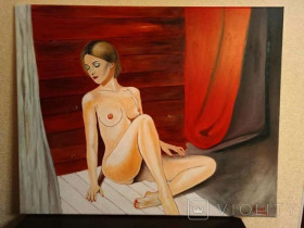 Картини, Гравюри, Живопис та Графіка Картины, Гравюры, Живопись и Графика ^/--/^ Картина &amp;quot;Обнаженная Любовь&amp;quot; холст масло 100*80 /--/ см. ^_^^^ Картина &amp;quot; оголена Любов &amp;quot; полотно масло 100 * 80 см. - фото фото фото