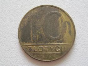 - року - года ^/--/^ Польша 10 злотых 1990 года #10586 ^_^^^ Польща 10 злотих 1990 року #10586 - фото фото фото