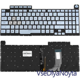 Клавіатури Клавиатуры ^/--/^ Клавиатура для ноутбука ASUS (G /--/ 731 /--/ GD, G /--/ 731 /--/ GT, G /--/ 731 /--/ GU) rus, silver, без фрейма, подсветка клавиш (RGB ^_^^^ Клавіатура для ноутбука ASUS (G /--/ 731 /--/ GD, G /--/ 731 /--/ GT, G /--/ 731 /--/ GU) rus, silver, без фрейму, підсвічування клавіш (RGB - фото фото фото