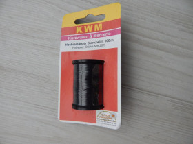 Нитки Нитки ^/--/^ Нитки щільні 100 метрів KWM поліестер чорні Німмечина №28/3 ^_^^^ Нитки плотные 100 метров KWM полиэстер черные Ниммечина No /--/ 28/3 - фото фото фото