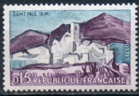 Франція Франция ^/--/^ Франция 1961 туризм Сен-Поль-де-Ванс Mi 1365 MNH ^_^^^ Франція 1961 Туризм Сен-Поль-де-Ванс Mi 1365 MNH - фото фото фото