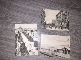 СРСР СССР ^/--/^ Открытка Сталинград 3 шт СССР 1957 /--/ г. ^_^^^ Листівка Сталінград 3 шт СРСР 1957 /--/ р. - фото фото фото