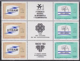 Південна Америка Южная Америка ^/--/^ Аргентина 1983 СВЯЗЬ ИНФОРМАТИКА ЭЛЕКТРОНИКА КОНГРЕССЫ Mi.1620-1621** 3 серии+3 купона Є 9.60 $7.02 ^_^^^ Аргентина 1983 СВЯЗЬ ИНФОРМАТИКА ЭЛЕКТРОНИКА КОНГРЕССЫ Mi.1620-1621** 3 серии+3 купона Е 9.60 $7.02 - фото фото фото