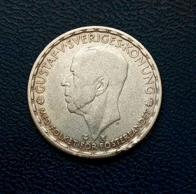 Швеція Швеция ^/--/^ 1 Крона 1948 /--/ р. Срібло. Швеція. ^_^^^ 1 Крона 1948 /--/ г. Серебро. Швеция. - фото фото фото