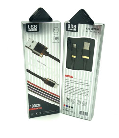 Кабелі Кабели ^/--/^ USB кабель / Дата кабель Fast Charge I-104 black-box Lighting Black - фото фото фото
