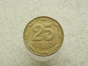 Обігові Обиходные ^/--/^ 25 копійок 2007 рік Україна  (173) ^_^^^ 25 копеек Украина 2007 год (173) - фото фото фото