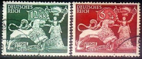 Третій Рейх (-) Третий Рейх (-) ^/--/^ 1942 - Рейх - Ювелірне мистецтво Mi.816-17 _5.0 €_ гаш ^_^^^ 1942 - Рейх - Ювелирное искусство Mi.816-17 _5.0 €_ гаш - фото фото фото