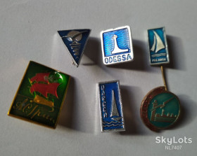 Інше Другое ^/--/^ ЗНАЧОК  Одесса Жданов Паланга Парусник ^_^^^ Одеса Жданов Паланга Парусник - фото фото фото