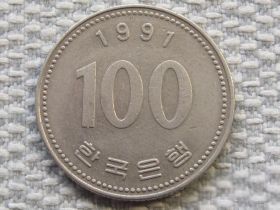 Республіка Корея Республика Корея ^/--/^ Южная Корея 100 вон 1991 года 5678 ^_^^^ Південна Корея 100 вон 1991 року 5678 - фото фото фото