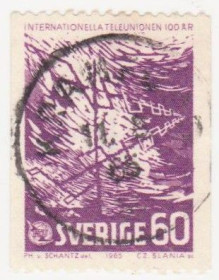 Скандинавія Скандинавия ^/--/^ Швеция 1965 г. № 536 гашеная ^_^^^ Швеція 1965 р. No 536 гашена - фото фото фото