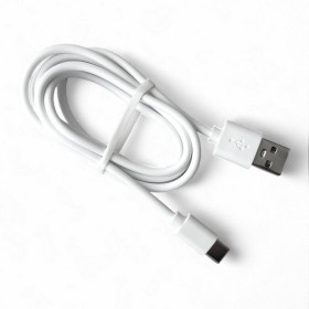 Кабелі Кабели ^/--/^ Кабель USB 2.0 AM to USB Type-C 3 /--/ A 1 м шнур зарядки живлення білий ^_^^^ Кабель USB 2.0 AM to USB Type-C 3 /--/ A 1 м шнур зарядки питания белый - фото фото фото