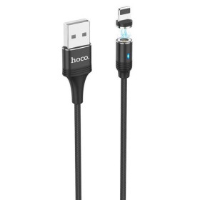 Кабелі Кабели ^/--/^ Кабель магнітний Hoco U /--/ 76 Lightning - USB (2.4 /--/ A) 1.2 /--/ м нейлоновий для зарядки Black ^_^^^ Кабель магнитный Hoco U /--/ 76 Lightning - USB (2.4 /--/ A) 1.2 /--/ м нейлоновый для зарядки Black - фото фото фото