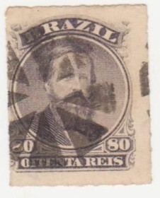 Південна Америка Южная Америка ^/--/^ Бразилия   1876  г. № 38 В гашеная ^_^^^ Бразилія 1876 р. No 38 В гашена - фото фото фото