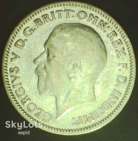 Георг V (-) Георг V (-) ^/--/^ Велика Британія 6 пенсів, 1935 срібло [4.15] ^_^^^ Великобритания 6 пенсов, 1935 серебро [4.15] - фото фото фото