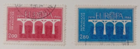 Франція Франция ^/--/^ Франция 1984 EUROPE CEPT, гашеные ^_^^^ 1984 EUROPE CEPT, гашені - фото фото фото