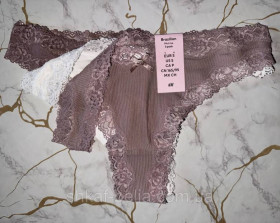 Труси Трусы ^/--/^ 3 шт Трусики бразилиана 44-46 S р H&amp;amp;M микрофибра ^_^^^ 3 шт Трусики бразиліана 44-46 S р H&amp;amp;M мікрофібра - фото фото фото