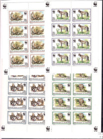 Фауна Фауна ^/--/^ Фауна . Бурунди  1992 г MNH - 4 м/листа - WWF ^_^^^ Фауна . Бурунді 1992 р MNH - 4 м/листа - WWF - фото фото фото
