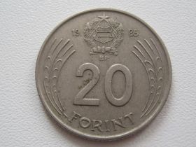 Угорщина Венгрия ^/--/^ Венгрия 20 форинтов 1985 года #18400 ^_^^^ Угорщина 20 форинтів 1985 року #18400 - фото фото фото