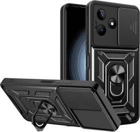 Чохли, бампера Чехлы, бампера ^/--/^ Чохол Fiji Camera Defence для Realme C /--/ 53 (RMX /--/ 3760) бампер із захистом камери та підставкою Black ^_^^^ Чехол Fiji Camera Defence для Realme C /--/ 53 (RMX /--/ 3760) бампер с защитой камеры и подставкой Black - фото фото фото