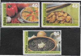 Острівні держави Островные государства ^/--/^ Куба 2009 КУБИНСКАЯ НАЦИОНАЛЬНАЯ КУХНЯ КУЛИНАРИЯ БЛЮДА ТРАДИЦИИ ПИЩА ПИТАНИЕ Серия 3 марки** ^_^^^ Куба 2009 КУБІНСЬКА НАЦІОНАЛЬНА КУХНЯ КУЛІНАРІЯ БЛЮДА ТРАДИЦІЇ ПИЩА ПИТАННЯ Серія 3 марки - фото фото фото