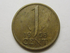 Нідерланди Нидерланды ^/--/^ Нидерланды 1 цент 1958 года 38566 ^_^^^ Нідерланди 1 цент 1958 року 38566 - фото фото фото