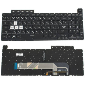 Клавіатури Клавиатуры ^/--/^ Клавиатура для ноутбука ASUS (FA /--/ 506, FX /--/ 506 series) rus, black, без фрейма, подсветка клавиш (RGB) ^_^^^ Клавіатура для ноутбука ASUS (FA /--/ 506, FX /--/ 506 series) rus, black, без фрейму, підсвічування клавіш (RGB) - фото фото фото
