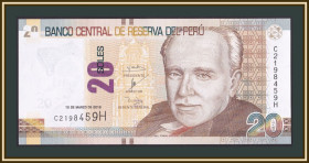 Перу Перу ^/--/^ Перу 20 солей 2016 P-193  (193 /--/ a) UNC ^_^^^ Перу 20 солей 2016 P-193 (193 /--/ a) UNC - фото фото фото