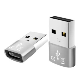 Кабелі Кабели ^/--/^ Переходник с USB на Type-C OTG, USB Type-C. Серый ^_^^^ Перехідник з USB на Type-C OTG, USB Type-C. Сірий - фото фото фото